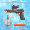 Miniatyrbillede 4 af 9: Elektrisk vandpistol, manuel og automatisk koblingsvandpistol, ultralang rækkevidde, stor kapacitet, ultralang standby, velegnet til sommerpool-fester A