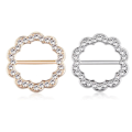 Miniatyrbild 1 av 5: 2 st Sjal Ringar Spänne för Kvinnor, Cubic Zirconia Silke Sjal Ring Spänne T-Shirt Klämmor Spänne Kläder Hörn Knuta Spänne Kläder Broscher