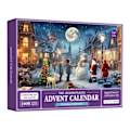 Miniatyrbillede 1 af 5: Adventskalender 2024 Puslespil - Julefamilieferie Puslespil 1008 Brikker Puslespil