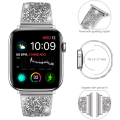 Miniatyrbild 2 av 5: Kompatibel med Apple Watch-armband 42 mm 44 mm 45 mm, damarmband med kristalldiamant, ersättningsarmband för iwatch Series 9/8/7/6/5/4/3/2/1/SE rose gold 42/44/45/49MM