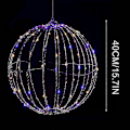 Pikkukuva 3 / 5: LED-joulupallovalot sisä- ja ulkokäyttöön, juhliin, pihalle, puuhun, puutarhaan, vedenpitävät 40cm