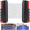 Miniatyrbilde 1 av 5: Bordtennisnett Bordtennisnett, justerbart innfellbart nett, ping pong erstatningsnett, flyttbart black