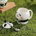 Miniatyrbild 3 av 5: Kreativ Mugg Panda Mugg Söt Keramisk Kaffe Mugg med 3D Panda Kawaii Lock 3D Panda Kaffe Mugg Kopp Nyhet Mugg Gåvor för Panda Älskare Kvinnor Vänner C