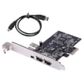 Pcie Firewire-kort för Windows 10, ieee 1394 Pci Express-kontroller 4 portar (3 X 6 stift och 1 X 4 stift)