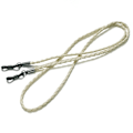 Miniatyrbild 1 av 2: Glasögonkedjor Halsband Läder Glasögon Halsband Snöre Rep Band Läder Glasögon Sladd Justerbar Ände Glasögonhållare Glasögontillbehör, 2 st, vit beige