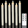 Miniatyrbild 1 av 4: 6-pack batteridrivna LED-lampor med fjärrkontroll och timer, äkta W