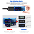 Miniatyrbilde 4 av 5: USB-tester multimeter 3.0 USB-spenningstester 3.7-30V 0-4A USB, meter voltmeter amperemeter IPS fargedisplay kapasitet strømladerdetektor AT34