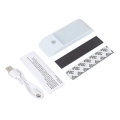Pikkukuva 2 / 4: Liiketunnistimella varustetut valot, LED-superkirkkaat kaapin alle valot, 1000 mAh:n USB-ladattavat kaapin yövalot magneettiliuskalla (2 kpl)