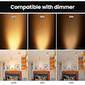 Miniatyrbild 4 av 5: Förpackning med 8 halogenlampor Gu5.3 Mr16 35w 12v Dimbar - varmvit 2800k, 400 lumen, lock Jz [DB]