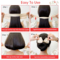 Miniatyrbilde 3 av 5: 5 stk. Deft Lazy Hair Curler Bun Maker Set, Bow-Knot Dekorative Hårtilbehør, Fashion French Bun Hårbånd, Twist Frisyre Shaper