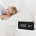 Miniatyrbild 4 av 5: Digital LED-väckarklocka Svart