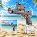 Miniatyrbillede 1 af 9: Elektrisk vandpistol, manuel og automatisk koblingsvandpistol, ultralang rækkevidde, stor kapacitet, ultralang standby, velegnet til sommerpool-fester A