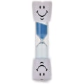 Miniatyrbillede 2 af 5: 3-pak børnetandbørstetimer, 2 minutters smiley timeglas, timeglas