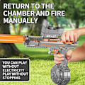 Miniatyrbillede 6 af 9: Elektrisk vandpistol, manuel og automatisk koblingsvandpistol, ultralang rækkevidde, stor kapacitet, ultralang standby, velegnet til sommerpool-fester A