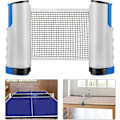 Miniatyrbilde 1 av 5: Bordtennisnett Bordtennisnett, justerbart innfellbart nett, ping pong erstatningsnett, flyttbart white