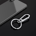 Pikkukuva 5 / 5: Metalliavainrengas Karabiner-klipsi Avaimenperä Ketjuklipsit Koukku Pidike = Unisex, 4 pakkausta