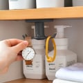 Miniatyrbillede 3 af 5: 360° roterende køkkenredskabsholder sæt med 2, 6 kroge (sort)