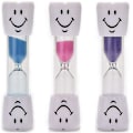Miniatyrbillede 1 af 5: 3-pak børnetandbørstetimer, 2 minutters smiley timeglas, timeglas