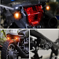 Miniatyrbillede 4 af 5: 2/4 stk. Motorcykel Blinklys Mini Bullet LED Gult Advarselslys Blinklys til Harley Honda 2pcs