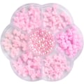 Miniatyrbild 1 av 5: 3D Rosett-Nagelstuds med Strasskristaller i Harts, Nagelkonst-Berlocker, Rosa Rosett, Nagelkonstdekorationer, Söta Bandnaglar