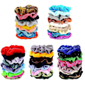 Miniatyrbillede 5 af 5: 45 stk. hårskrunchies fløjls elastikker hårbånd scrunchie hårbånd reb scrunchie