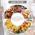 Miniatyrbillede 6 af 7: Airfryer-stativ, grillstativ, rustfrit stål, dehydratorstativ, multifunktionelt tilbehør til airfryer, robust firkantet stativ