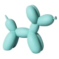 Miniatyrbillede 1 af 5: Ballonhund Skulptur, Moderne Kunstharz Hund Kreative Mini Ballonhund Statuen Dekoration für Zuhause Schlafzimmer Wohnzimmer Büro Desktop Kuchen Dekoration, Grün