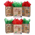 Storpack Presentpåsar Julklappspåse Julklappsförpackning Julgodispåsar Klassiska Julklappspåsar