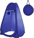 Pop-up utomhustält, bärbar campingdusch, tälttoalett, utomhusomklädningsrum blue