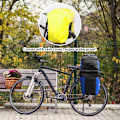 Miniatyrbild 3 av 5: Vattentät 3 i 1 cykelväskor bakre cykelväskor cykelställväska med regnskydd
