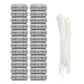 Miniatyrbillede 4 af 4: 20 Stk. Fnugfangere Vaskemaskine Fnugfanger Snare Vasketøjsnet Vaskemaskine Slangefilter Med 20 Stk. Kabelbindere 24pcs