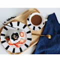 Miniatyrbild 3 av 5: Exklusiv kaffekopp och fat set, europeisk keramisk eftermiddagste set, utsökt benporslin tekopp, guld kant vin set (Färg: Stil A)