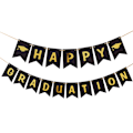 Pikkukuva 2 / 5: Musta ja kultainen banneri, Happy Graduation Party Supplies 2023