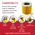 Pikkukuva 3 / 5: 2 kpl suodatinpatruunaa Karcher WD2 WD3 MV2 -imuriin
