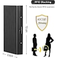 Pikkukuva 4 / 5: Korttikotelo lokerollolla / RFID-suojattu lompakko - Korttikotelo Musta