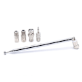 Miniatyrbillede 5 af 5: 5 stk Antenne 75 Ohm Teleskopisk Radio Antenne F-Type Han-Stik Adapter