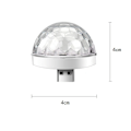 Miniatyrbilde 5 av 5: USB Mini Disco Lys, 3 Pakker, Lydaktiverte Festlys