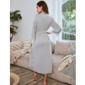 Pikkukuva 4 / 5: Naisten Kimono-kylpytakki, täyspitkä kylpytakki, kevyt, pehmeä neulottu yöasu, naisten loungewear, M