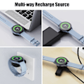 Miniatyrbillede 5 af 5: Smartwatch Magnetisk Oplader Kompatibel Samsung Galaxy Watch galaxy watch6/5/4 Galaxy Watch Active 2, Bærbar Rejse med USB-port (1 stk)