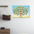 Miniatyrbild 2 av 6: Familjeträdkarta att fylla i - 6 generationer släkttavla poster tomt ifyllbart släktträd