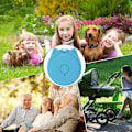 Miniatyrbild 4 av 5: Personliga enheter, Smart GPS-tracker - Trådlös Smart Pet Tracker | Anti-förlorad platsspårare, liten GPS-enhet, objektdetektor (blå)
