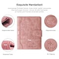 Miniatyrbild 5 av 5: Passfodral, vaccinationsintygsfodral läder, konstläder passfodral med RFID-blockerare, skyddande fodral certifikat(rosa) pink