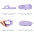 Miniatyrbillede 2 af 3: Unisex Slip On Tøfler til Kvinder/Mænd Skridsikre Letvægts Flade Slide Sandaler Hus Bløde Flip Flop Sko til Indendørs Hjem Have Badeværelse Poolside