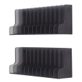 Miniatyrbilde 4 av 5: Spillkortlagringsstativ, 2 stk. Multifunksjonell spilldiskdisplayboksbrakett for PS4, CD-disker kortholder spillkortboks for Switch