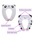 Miniatyrbillede 4 af 4: Toilettræner til Børn, Foldbar Toilettræner til Rejser, Bærbar Rejsetoilet panda