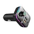 Miniatyrbillede 2 af 3: FM-bilsender, trådløs Bluetooth 5.0 MP3-afspiller, radioadapter, bilsæt, PD3.0 Type C 20W+QC3.0, bas-tabsfrit Hi-Fi-lyd, understøttelse af U-disk