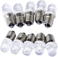 10 st E10 12V Spot LED-lampor Varmvit