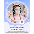Miniatyrbild 4 av 5: Kattöron LED-upplysta hopfällbara Bluetooth-hörlurar för barn