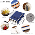 Miniatyrbild 5 av 5: Anteckningsbok A5, Journal A5 Anteckningsblock Anteckningsbok, 360 sidor Hardcover Journal Anteckningsböcker med pennögla för kontorsskola Hom blue