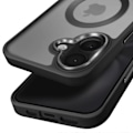 Pikkukuva 2 / 5: MagSafe-kotelo iPhone 16 Plus: Mattainen takakuori, huurrettu, musta